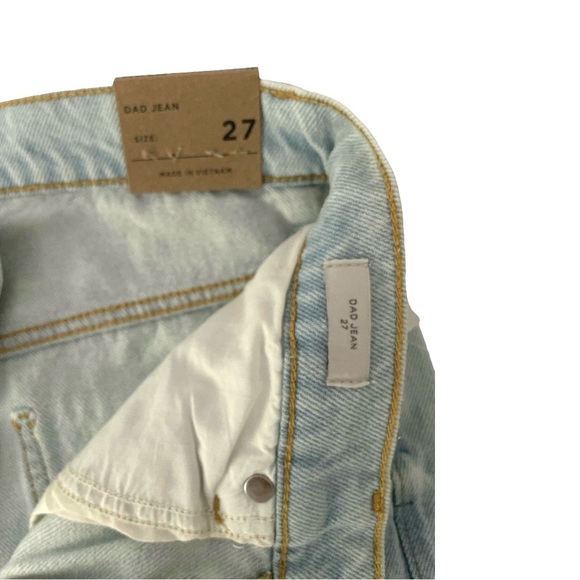 PACSUN DAD JEANS. NWT. LIGHT WASH. HIGH WAISTED. Size 27 - Picture 9 of 9